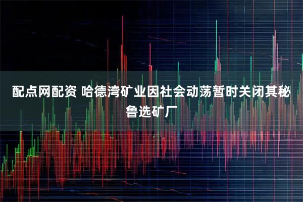 配点网配资 哈德湾矿业因社会动荡暂时关闭其秘鲁选矿厂